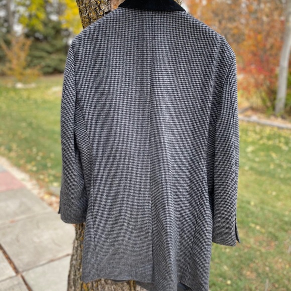 Calvin Klein Grey Designer Pea Coat Overcoat 42R - Picture 4 of 6